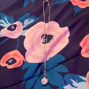 White pendant necklace